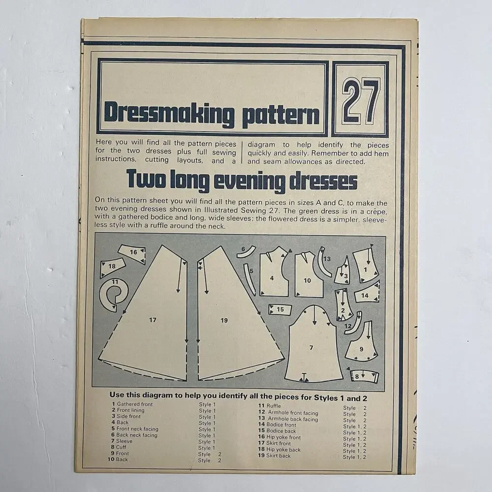 Vintage Designer Sewing Patterns Uncut Lot Of 4 Evening Dress Nightdress Blouse